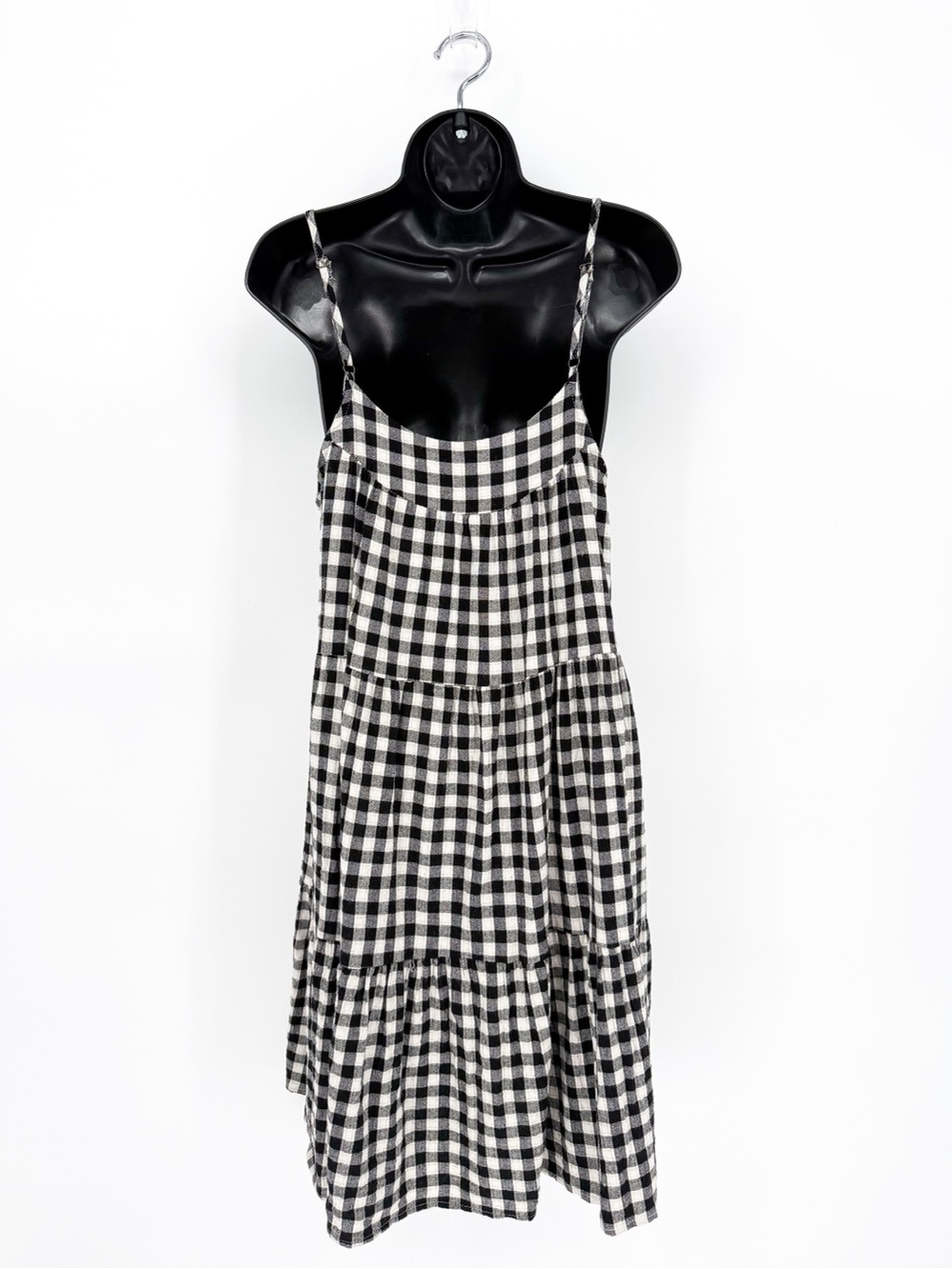 Hayden Los Angeles Gingham Black & White Midi Dress Medium - Picture 6 of 9